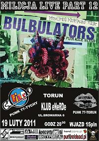 Plakat - Bulbulators, The Pils, The Naughty Glasses