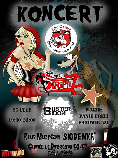 Plakat - The Coiots, Striptiz, Buster Bidon