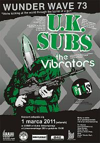 Plakat - UK Subs, The Vibrators, The Pils