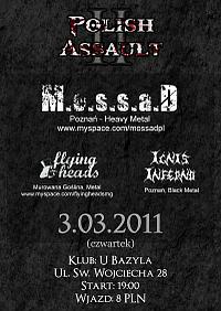 Plakat - M.o.s.s.a.D, Flying Heads, Ignis Inferno