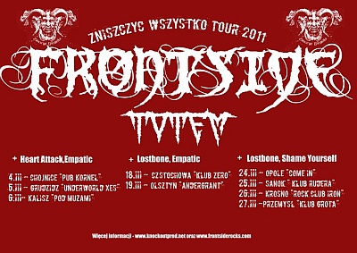 Plakat - Frontside, Totem, Lostbone, Shame Yourself