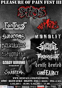 Plakat - Pleasure of Pain Fest III