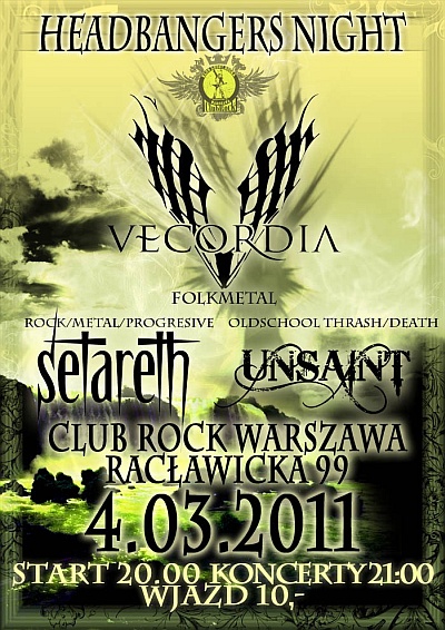 Plakat - Vecordia, Setareth, Unsaint