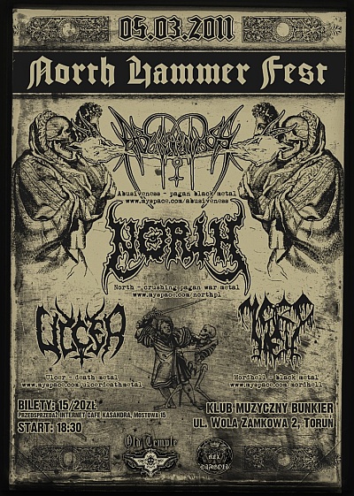 Plakat - North, Abusiveness, Ulcer, Mordhell