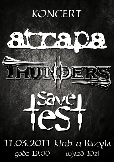 Plakat - Atrapa, Thunders, Savetest