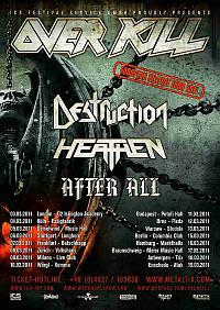 Plakat - Overkill, Destruction, Heathen