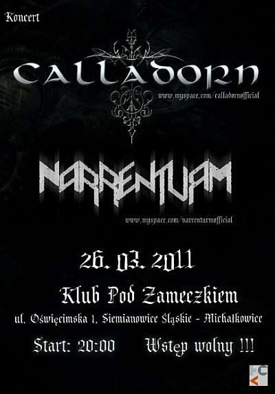 Plakat - Calladorn, Narrenturm