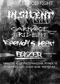 Plakat - In Silent, Carnage of Trident, Daemon's Heart