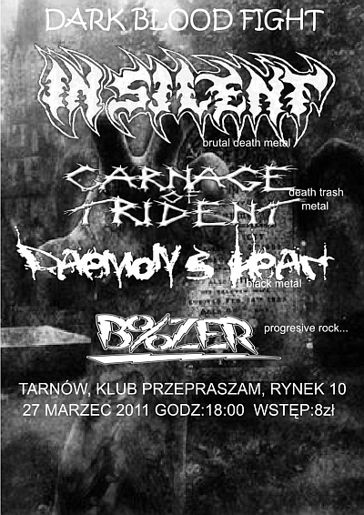 Plakat - In Silent, Carnage of Trident, Daemon's Heart