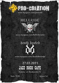 Plakat - Pro-Creation, Hellride, Death Denied