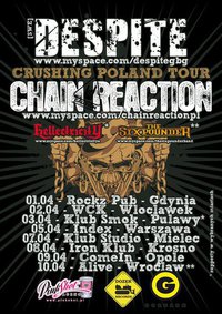 Plakat - Despite, Chain Reaction, The Sixpounder