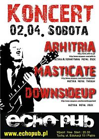 Plakat - Arhitria, Masticate, Downsideup