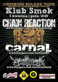 Plakat - Chain Reaction, Carnal, Fanthrash