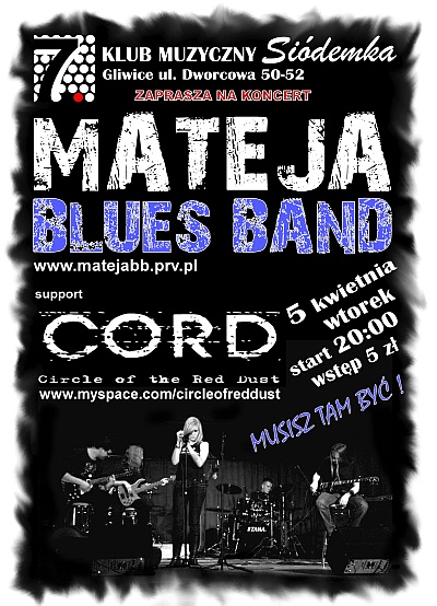 Plakat - Mateja Blues Band, Circle of the Red Dust