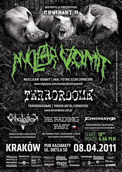 Plakat - Nuclear Vomit, Terrordome, Be Fading Fast