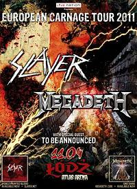 Plakat - Slayer, Megadeth, Vader