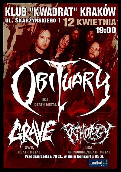 Plakat - Obituary, Grave, Pathology (USA)