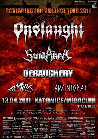 Plakat - Onslaught, Suidakra, Final Depravity