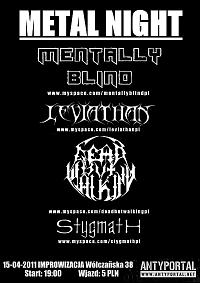 Plakat - Mentally Blind, Leviathan, Dead But Walking