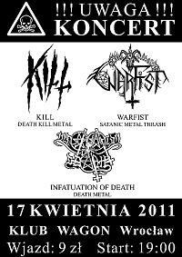 Plakat - Kill, Warfist, Infatuation of Death