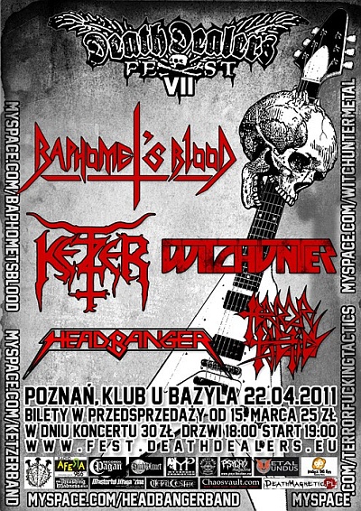 Plakat - Baphomet's Blood, Ketzer, Witchunter