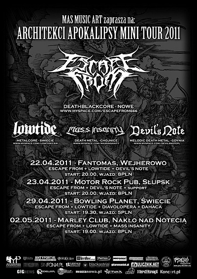 Plakat - Escape From, Lowtide, Diavolopera