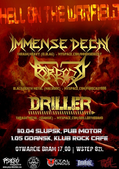 Plakat - Immense Decay, Forecast, Driller