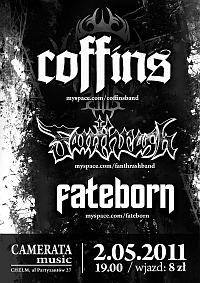 Plakat - Coffins, Fanthrash, Fateborn