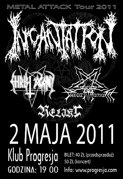 Plakat - Incantation, Christ Agony, Pandemonium