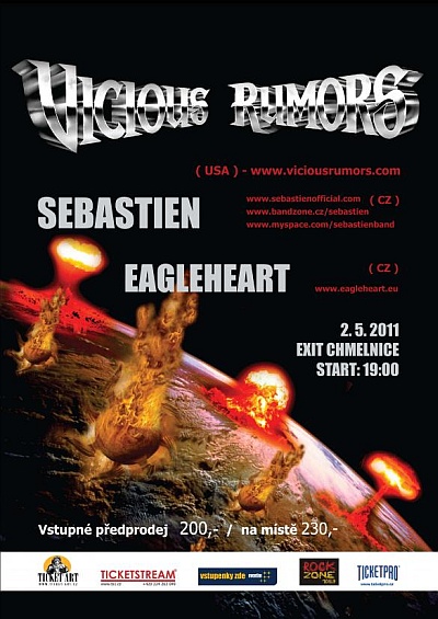 Plakat - Vicious Rumors, Sebastien, Eagleheart