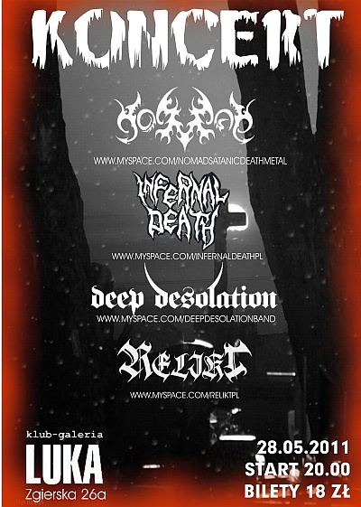 Plakat - Nomad, Infernal Death, Deep Desolation