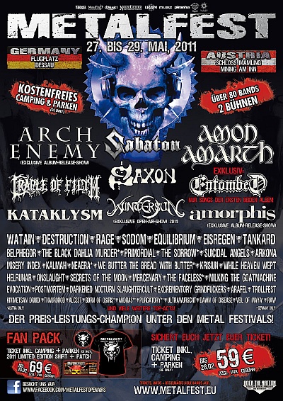 Plakat - Amon Amarth, Cradle Of Filth, Rage