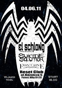 Plakat - El Schlong, Suicide Solution, Fontaine