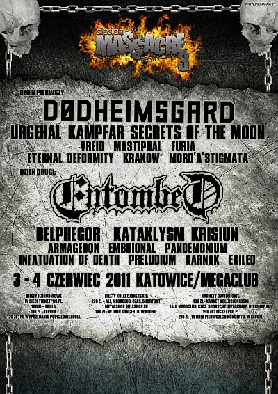 Plakat - Dodheimsgard, Kampfar, Vreid, Secrets Of The Moon