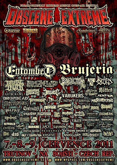 Plakat - Benediction, Magrudergrind, Entombed