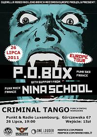 Plakat - P.O. BOX, Nina School, Criminal Tango