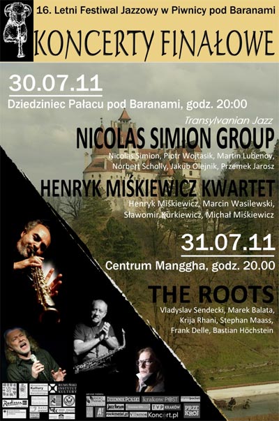 Plakat - Nicolas Simion Group, Henryk Miśkiewicz Kwartet