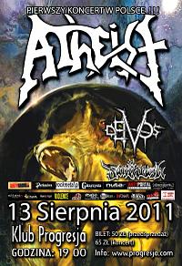 Plakat - Atheist, Deivos, Fanthrash