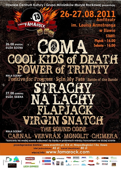 Plakat - Coma, Cool Kids of Death, Power Of Trinity