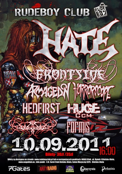 Plakat - Hate, Frontside, Armagedon, Hedfirst