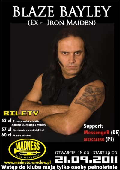 Plakat - Blaze Bayley, Messenger, Mescalero