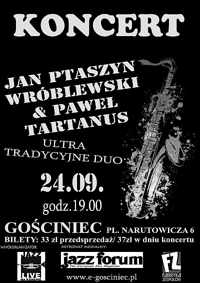 Plakat - Jan Ptaszyn Wróblewski & Paweł Tartanus