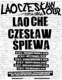 Plakat - Lao Che, Czesław Śpiewa