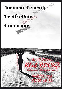 Plakat - Torment Beneath, Devil's Note, Hurricane