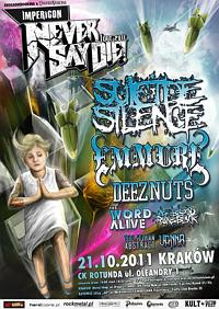 Plakat - Suicide Silence, Emmure, Deez Nuts