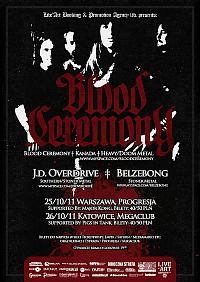 Plakat - Blood Ceremony, Belzebong, J. D. Overdrive