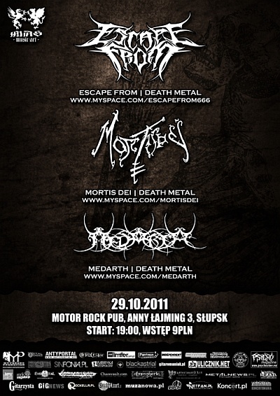 Plakat - Escape From, Mortis Dei, Medarth