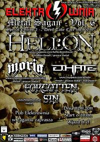 Plakat - Hell:On, Moria, D.Hate, Forgotten Sin