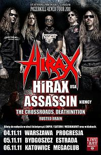 Plakat - Hirax, Assassin, The Crossroads