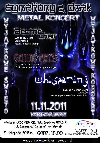 Plakat - Electric Chair, Gemini Abyss, Whispering
